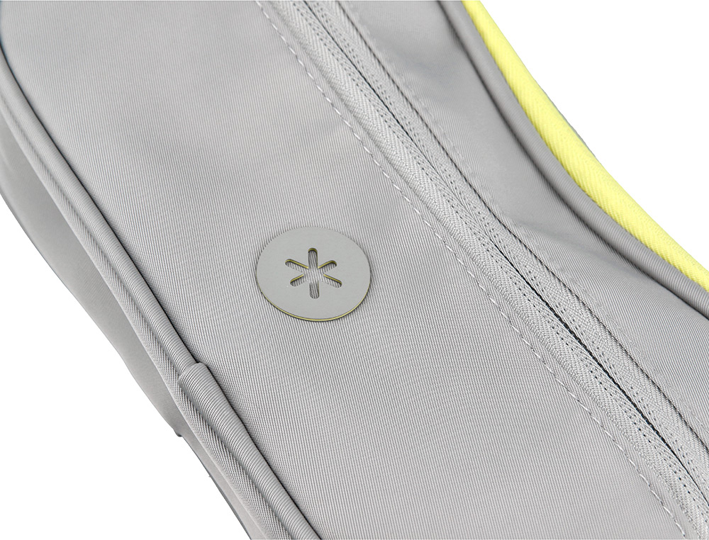 ESTOJO ESCOLAR ANTARTIK 3 COMPARTIMENTOS COMPLEMENTO DA MOCHILA COR CINZA 100X60X220 MM