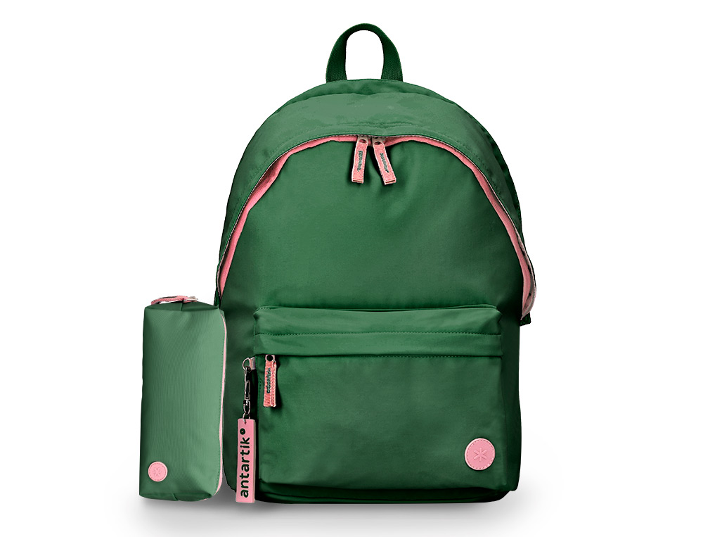 MOCHILA ANTARTIK TEENS 20L COMPARTIMENTO PARA PORTATIL COR VERDE 420X160X300 MM