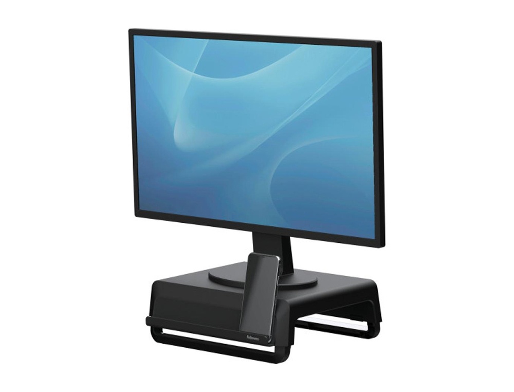 SUPORTE FELLOWES PARA MONITOR BREYTA 3 AJUSTES DE ALTURA ATE 30 KG 100% RECICLAVEL 235X268X1,4 MM COR PRETO