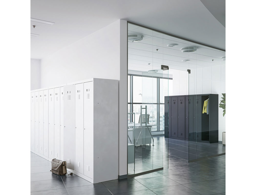 ARMARIO METALICO ROCADA 400 1 MODULO X 4 PORTAS CINZA 430X500X1800 MM