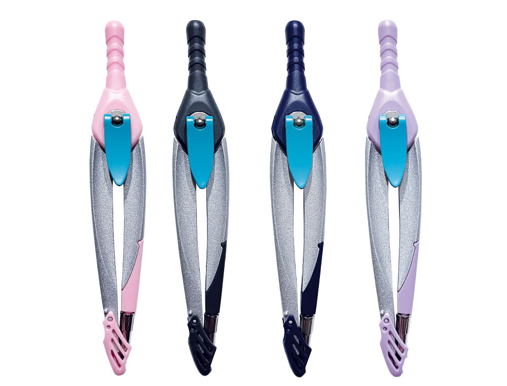 COMPASSO LIDERPAPEL LOCK DEVICE COM ADAPTADOR UNIVERSAL E TUBO DE MINAS EXPOSITOR COM 12 UNIDADES CORES SORTIDAS