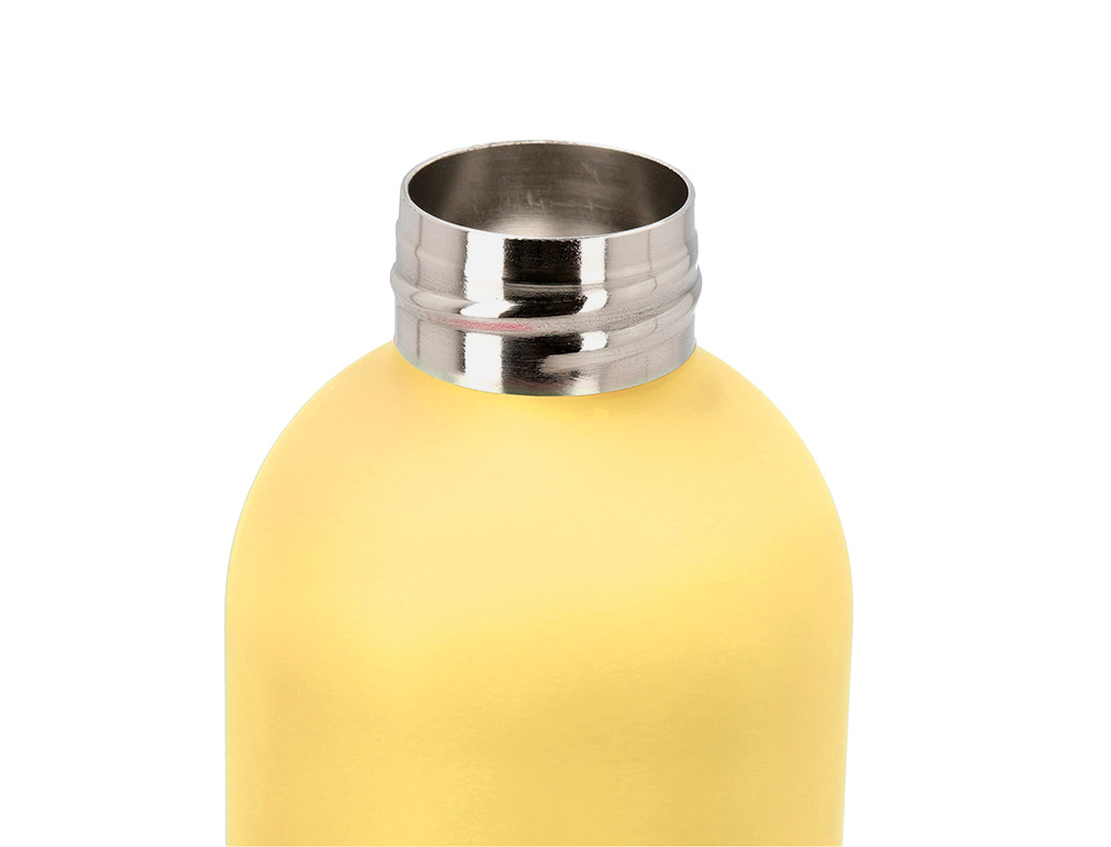 GARRAFA ANTARTIK ISOTERMICA ACO INOXIDAVEL LIVRE DE BPA COR AMARELO 750 ML