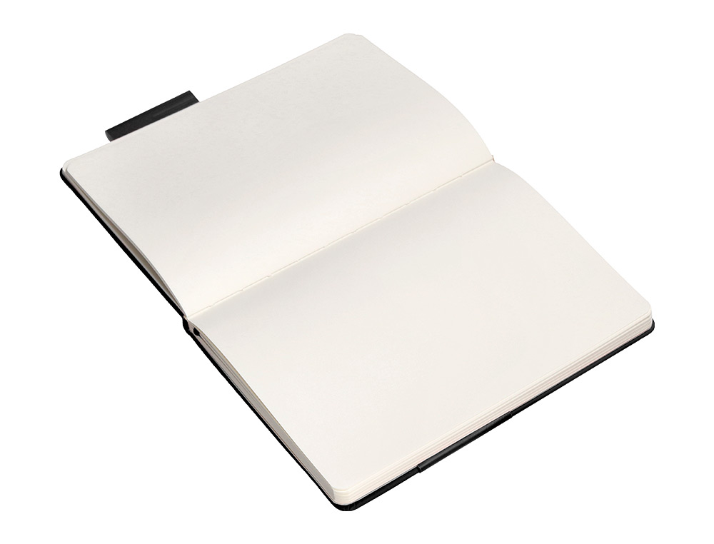 CADERNO COM ELASTICO ANTARTIK NOTES CAPA DURA A5 LISO PRETO 100 FOLHAS 80 GR FSC