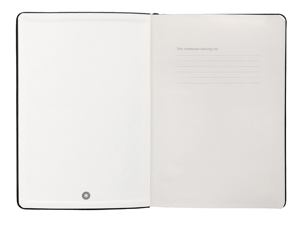 CADERNO COM ELASTICO ANTARTIK NOTES CAPA DURA A5 LISO PRETO 100 FOLHAS 80 GR FSC