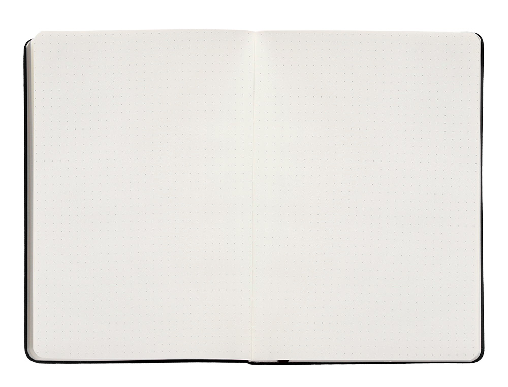 CADERNO COM ELASTICO ANTARTIK NOTES CAPA DURA A5 PONTILHADO PRETO 100 FOLHAS 80 GR FSC