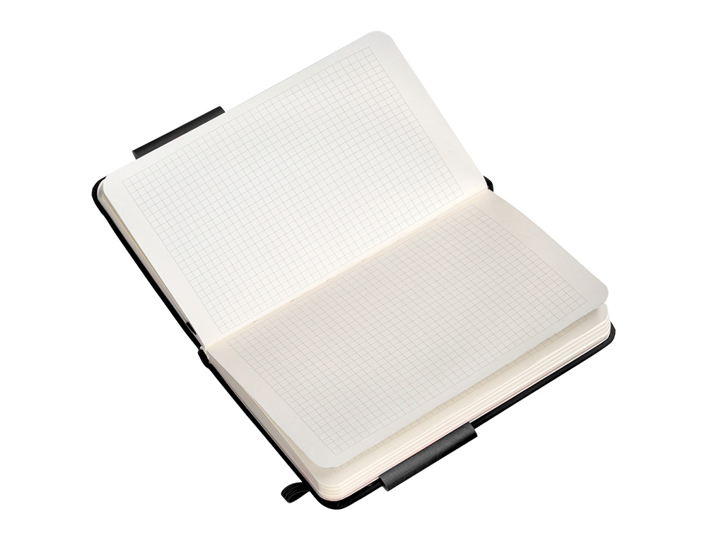 CADERNO COM ELASTICO ANTARTIK NOTES CAPA DURA A6 QUADRICULADO PRETO 100 FOLHAS 80 GR FSC