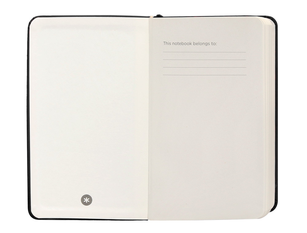CADERNO COM ELASTICO ANTARTIK NOTES CAPA DURA A6 QUADRICULADO PRETO 100 FOLHAS 80 GR FSC