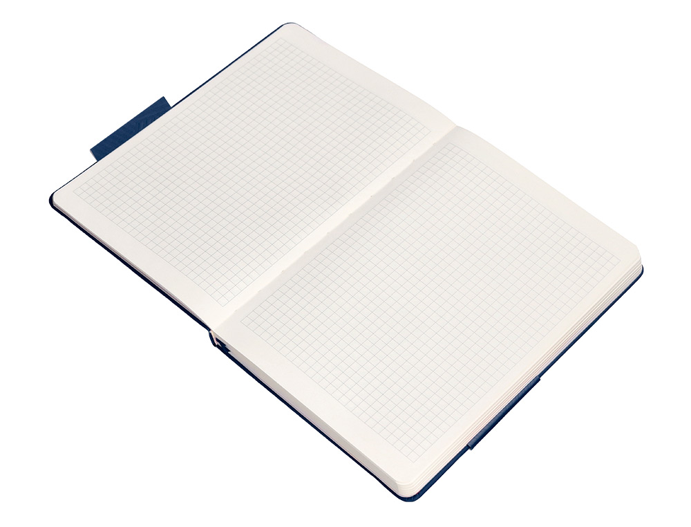 CADERNO COM ELASTICO ANTARTIK NOTES CAPA DURA A5 QUADRICULADO AZUL MARINHO 100 FOLHAS 80 GR FSC