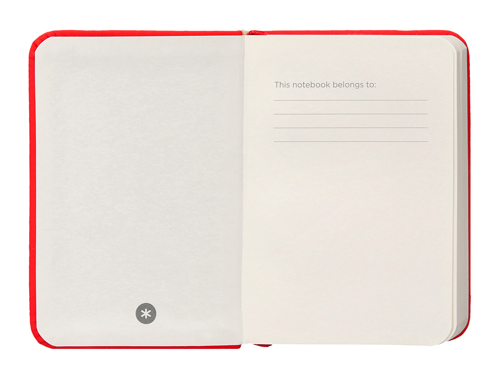 CADERNO COM ELASTICO ANTARTIK NOTES CAPA DURA A7 LISO VERMELHO 80 FOLHAS 80 GR FSC