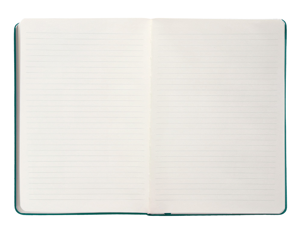 CADERNO COM ELASTICO ANTARTIK NOTES CAPA DURA A5 PAUTADO VERDE AGUA-MARINHA 100 FOLHAS 80 GR FSC