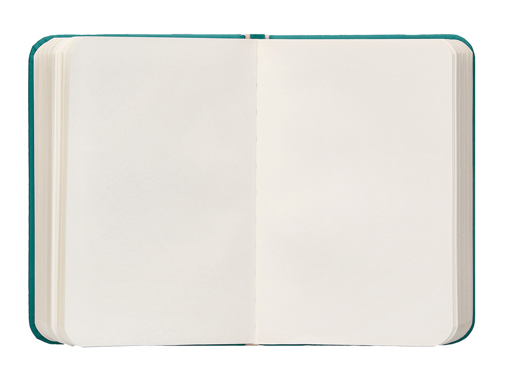 CADERNO COM ELASTICO ANTARTIK NOTES CAPA DURA A7 LISO VERDE AGUA-MARINHA 80 FOLHAS 80 GR FSC