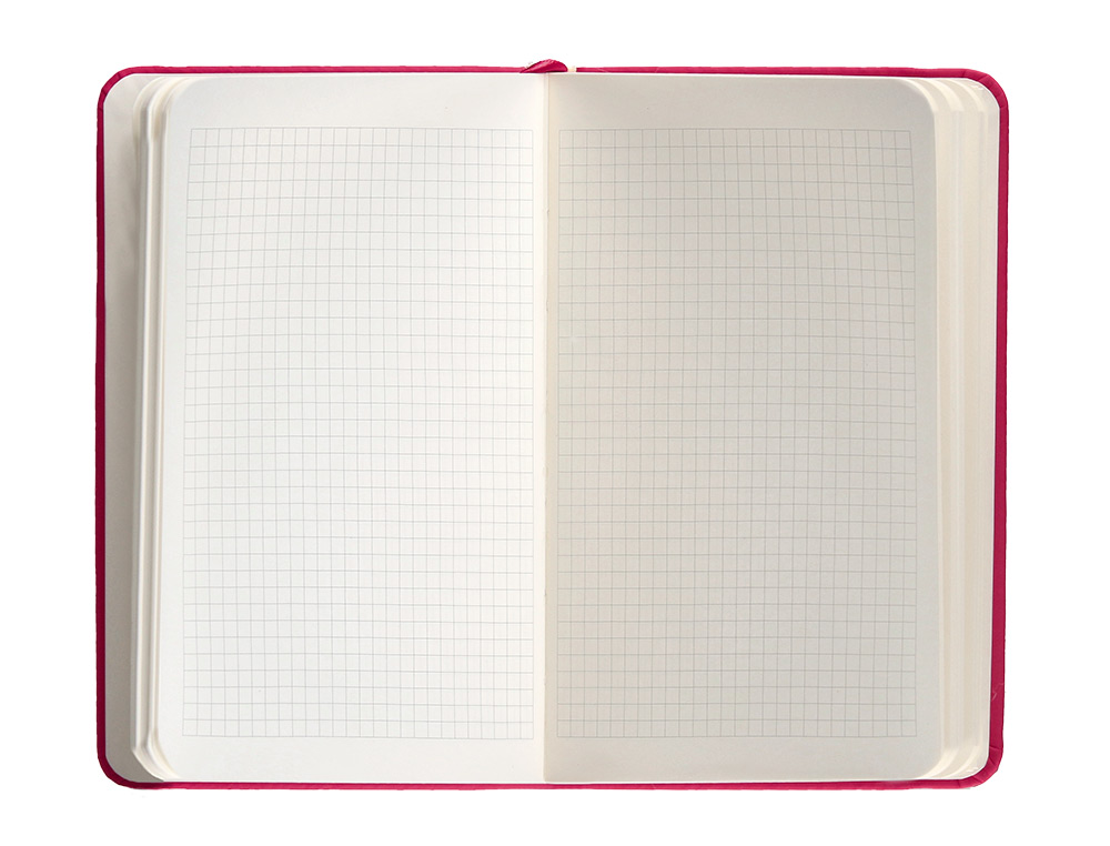CADERNO COM ELASTICO ANTARTIK NOTES CAPA DURA A6 QUADRICULADO FUCSIA 100 FOLHAS 80 GR FSC