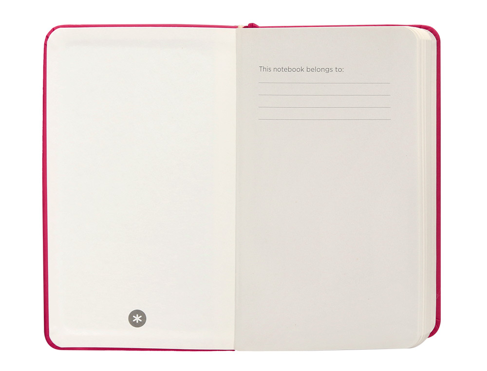 CADERNO COM ELASTICO ANTARTIK NOTES CAPA DURA A6 QUADRICULADO FUCSIA 100 FOLHAS 80 GR FSC
