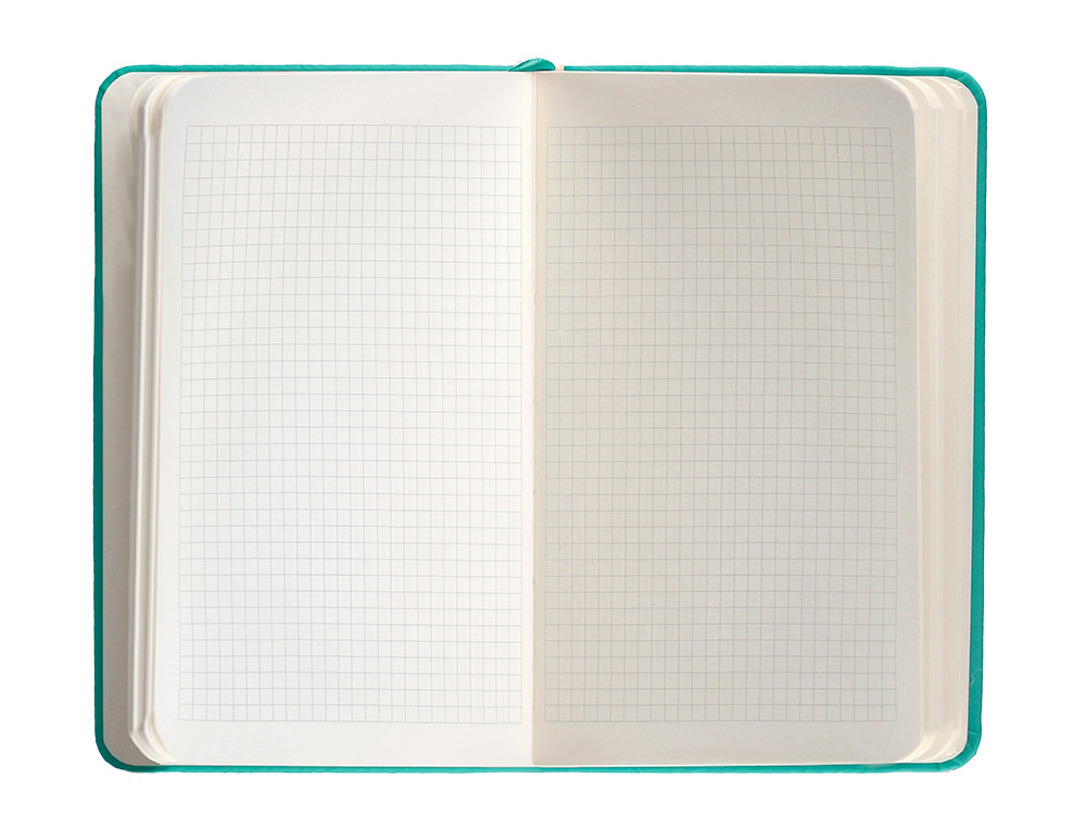 CADERNO COM ELASTICO ANTARTIK NOTES CAPA DURA A6 QUADRICULADO TURQUESA 100 FOLHAS 80 GR FSC