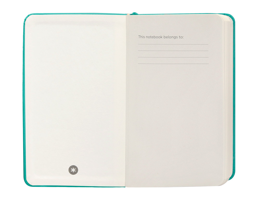 CADERNO COM ELASTICO ANTARTIK NOTES CAPA DURA A6 QUADRICULADO TURQUESA 100 FOLHAS 80 GR FSC