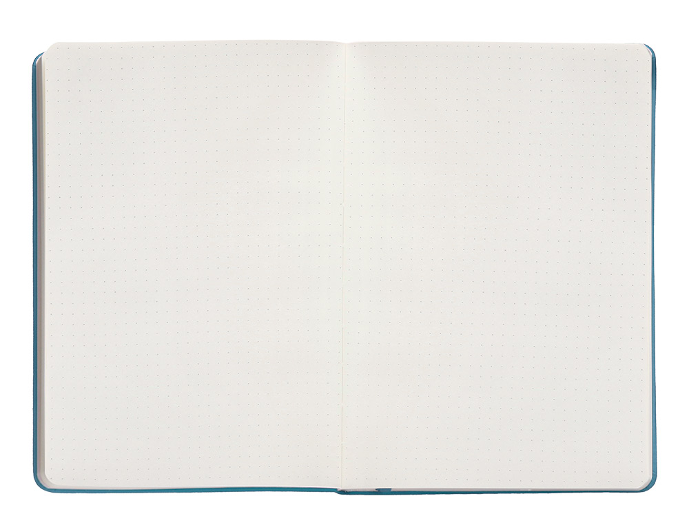 CADERNO COM ELASTICO ANTARTIK NOTES CAPA DURA A5 PONTILHADO AZUL CLARO 100 FOLHAS 80 GR FSC