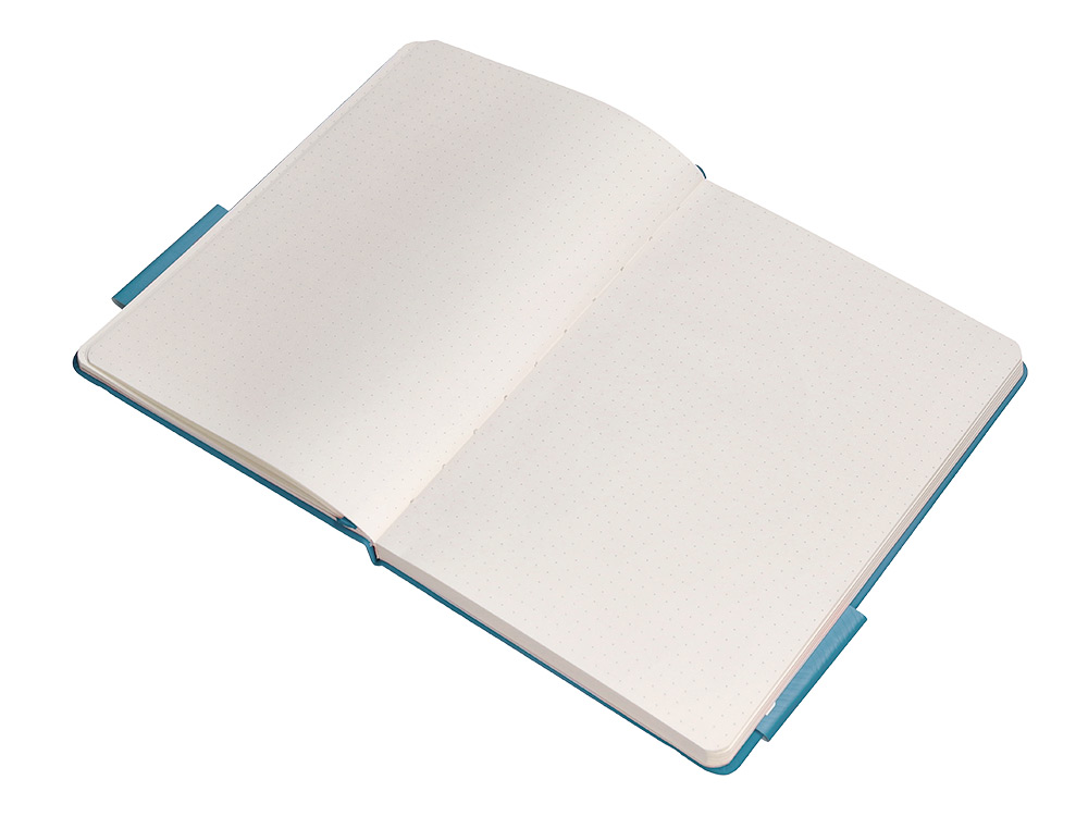 CADERNO COM ELASTICO ANTARTIK NOTES CAPA DURA A5 PONTILHADO AZUL CLARO 100 FOLHAS 80 GR FSC
