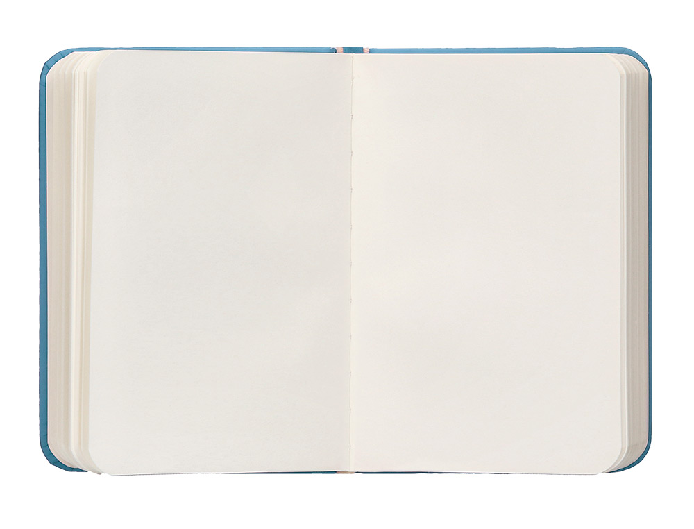 CADERNO COM ELASTICO ANTARTIK NOTES CAPA DURA A7 LISO AZUL CLARO 80 FOLHAS 80 GR FSC