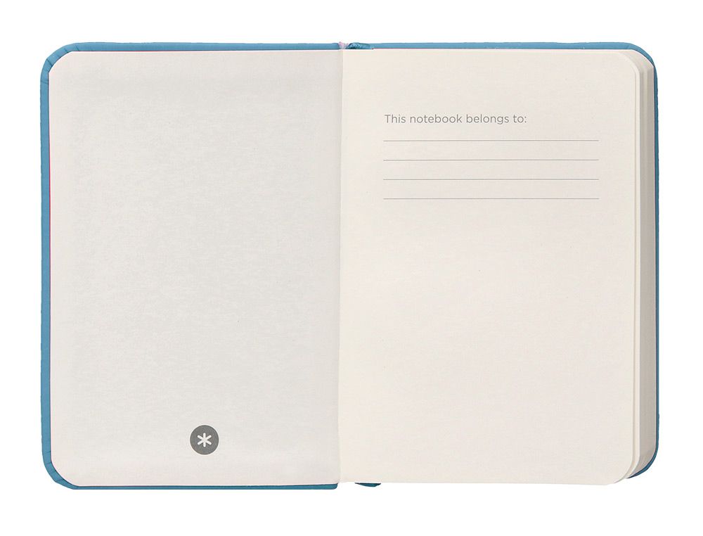 CADERNO COM ELASTICO ANTARTIK NOTES CAPA DURA A7 LISO AZUL CLARO 80 FOLHAS 80 GR FSC