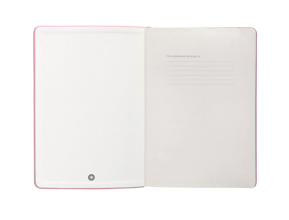 CADERNO COM ELASTICO ANTARTIK NOTES CAPA DURA A4 PONTILHADO ROSA PASTEL 100 FOLHAS 80 GR FSC