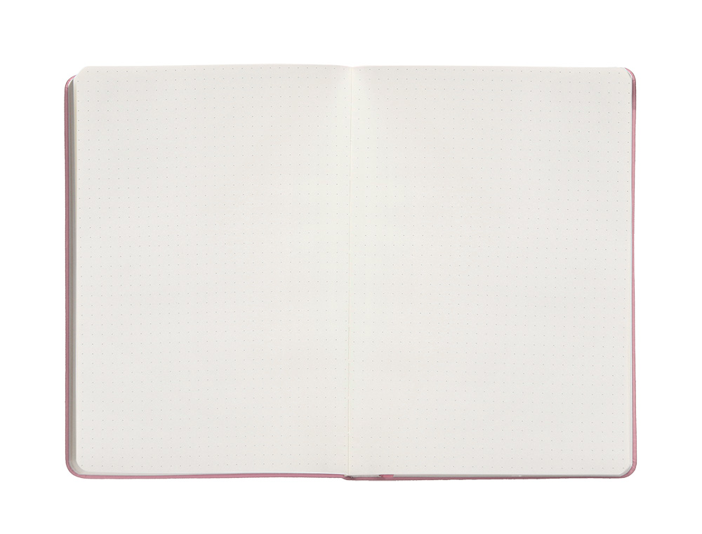 CADERNO COM ELASTICO ANTARTIK NOTES CAPA DURA A4 PONTILHADO ROSA PASTEL 100 FOLHAS 80 GR FSC