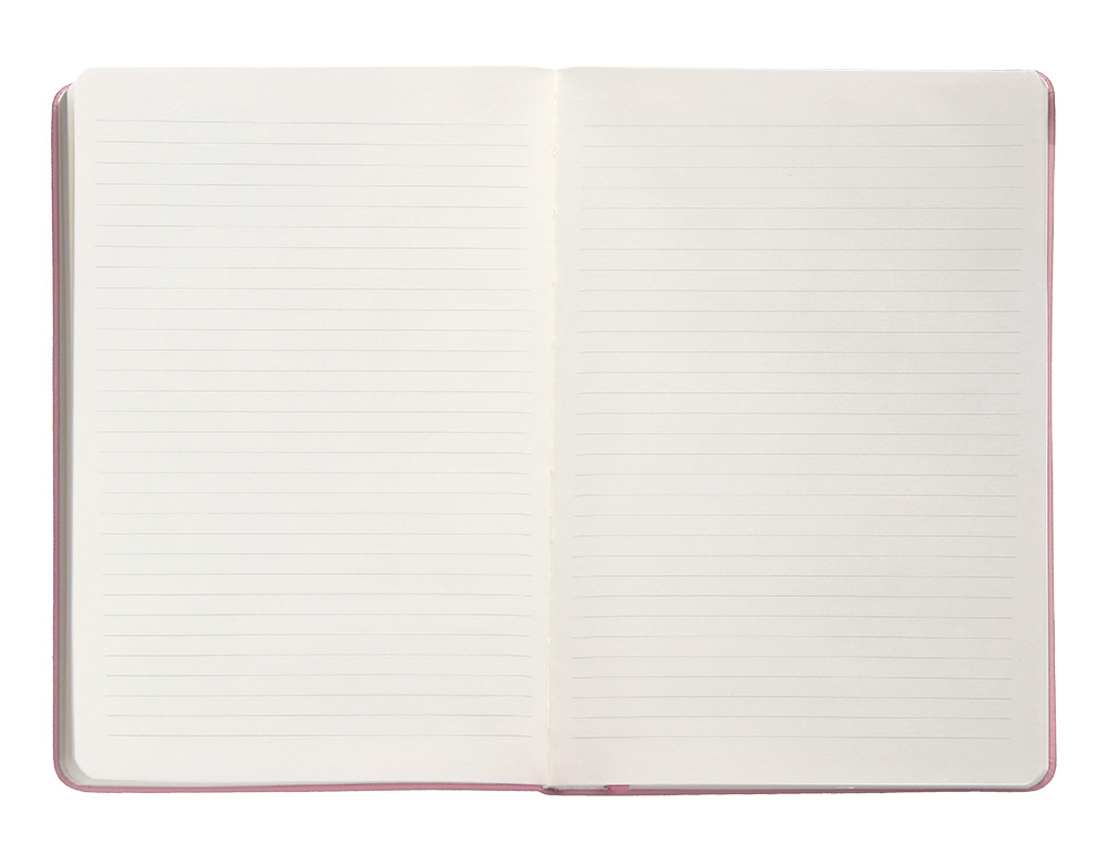 CADERNO COM ELASTICO ANTARTIK NOTES CAPA DURA A5 PAUTADO ROSA PASTEL 100 FOLHAS 80 GR FSC