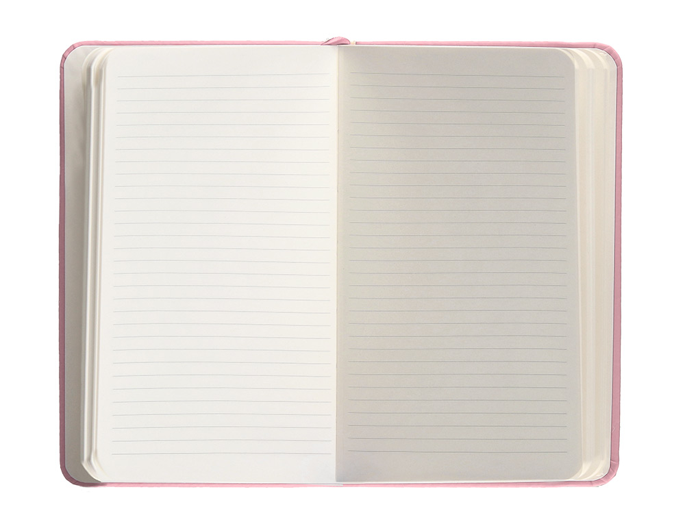CADERNO COM ELASTICO ANTARTIK NOTES CAPA DURA A6 PAUTADO ROSA PASTEL 100 FOLHAS 80 GR FSC