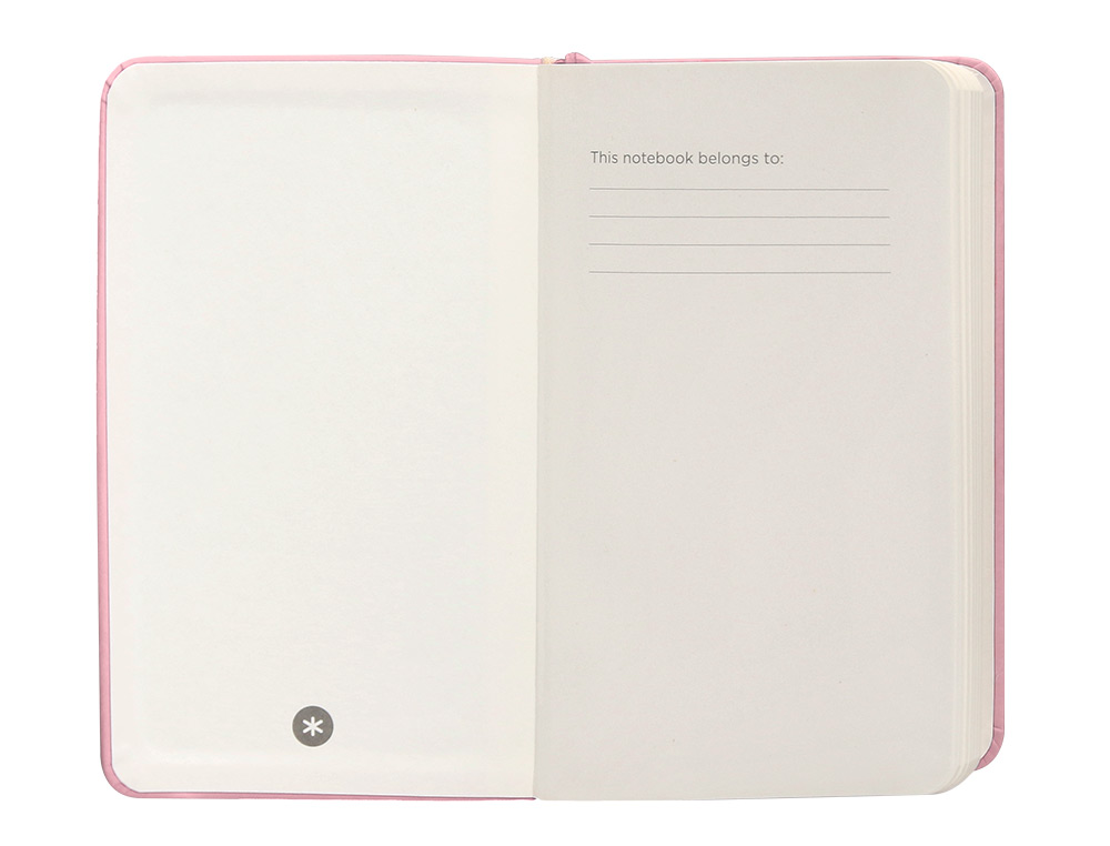 CADERNO COM ELASTICO ANTARTIK NOTES CAPA DURA A6 PAUTADO ROSA PASTEL 100 FOLHAS 80 GR FSC
