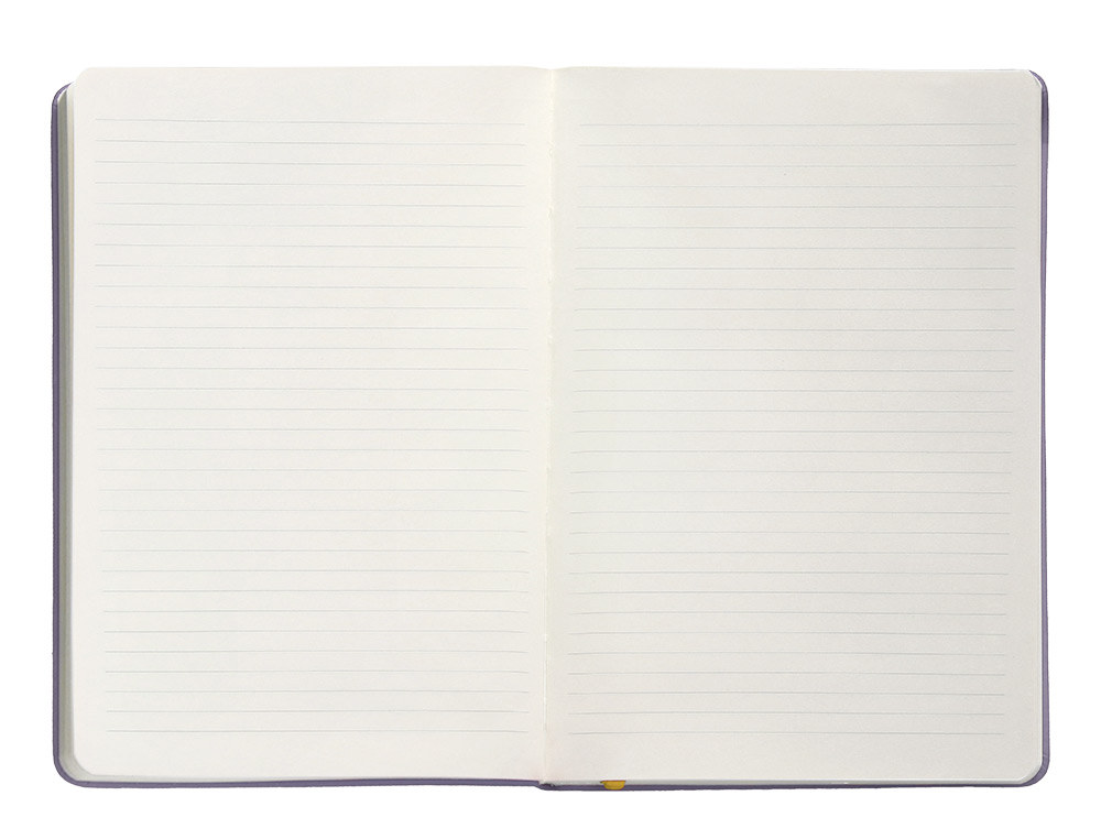 CADERNO COM ELASTICO ANTARTIK NOTES CAPA DURA A5 PAUTADO ROXO E AMARELO 100 FOLHAS 80 GR FSC