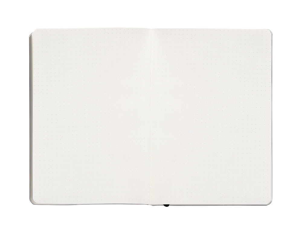 CADERNO COM ELASTICO ANTARTIK NOTES CAPA MOLE A5 PONTILHADO PRETO 80 FOLHAS 80 GR FSC