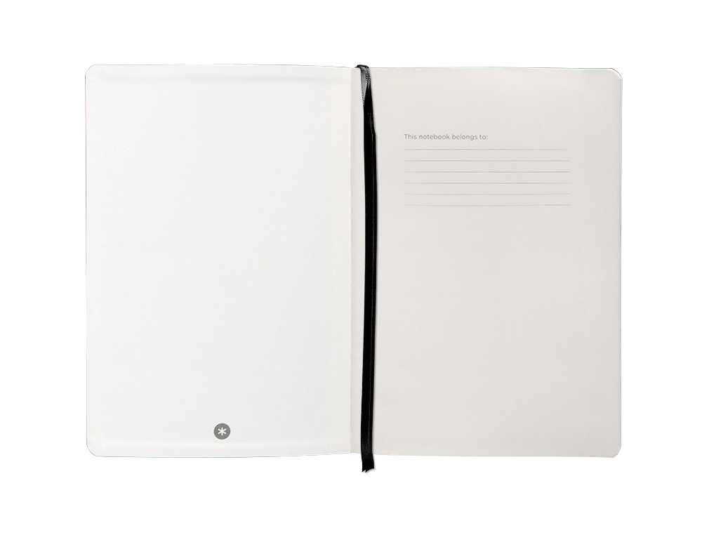 CADERNO COM ELASTICO ANTARTIK NOTES CAPA MOLE A5 PONTILHADO PRETO 80 FOLHAS 80 GR FSC
