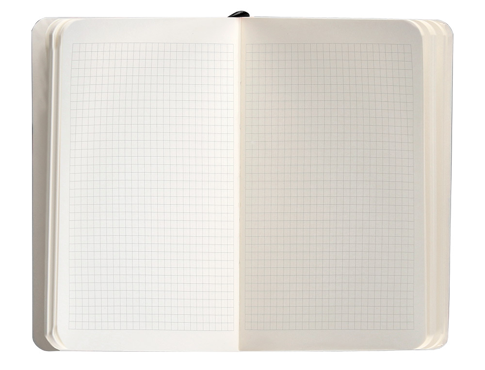 CADERNO COM ELASTICO ANTARTIK NOTES CAPA MOLE A6 QUADRICULADO PRETO 100 FOLHAS 80 GR FSC