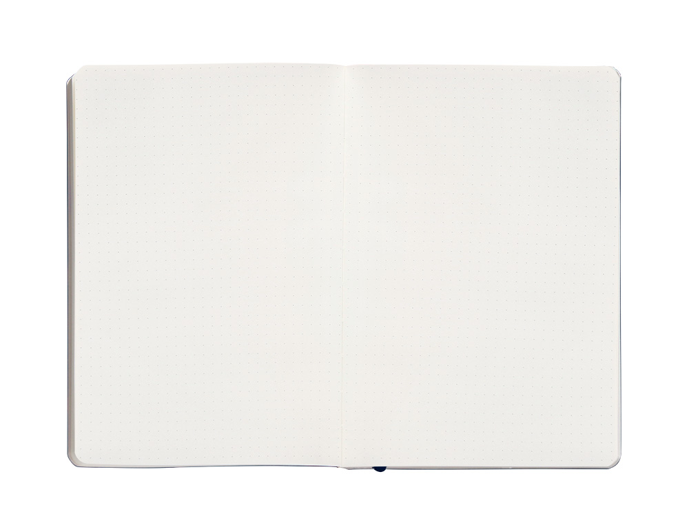 CADERNO COM ELASTICO ANTARTIK NOTES CAPA MOLE A5 PONTILHADO AZUL MARINHO 80 FOLHAS 80 GR FSC