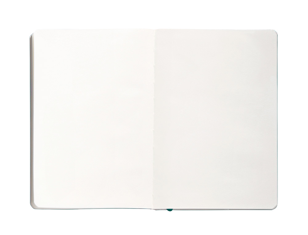 CADERNO COM ELASTICO ANTARTIK NOTES CAPA MOLE A5 LISO VERDE AGUA-MARINHA 80 FOLHAS 80 GR FSC