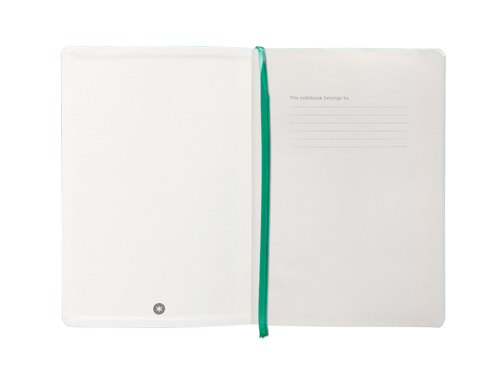 CADERNO COM ELASTICO ANTARTIK NOTES CAPA MOLE A5 PAUTADO TURQUESA 80 FOLHAS 80 GR FSC