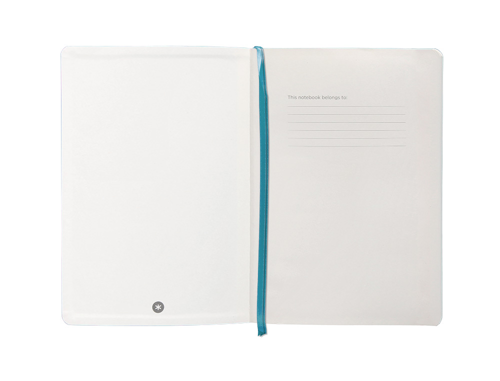 CADERNO COM ELASTICO ANTARTIK NOTES CAPA MOLE A5 LISO AZUL CLARO 80 FOLHAS 80 GR FSC