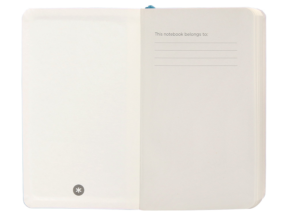 CADERNO COM ELASTICO ANTARTIK NOTES CAPA MOLE A6 PAUTADO AZUL CLARO 100 FOLHAS 80 GR FSC