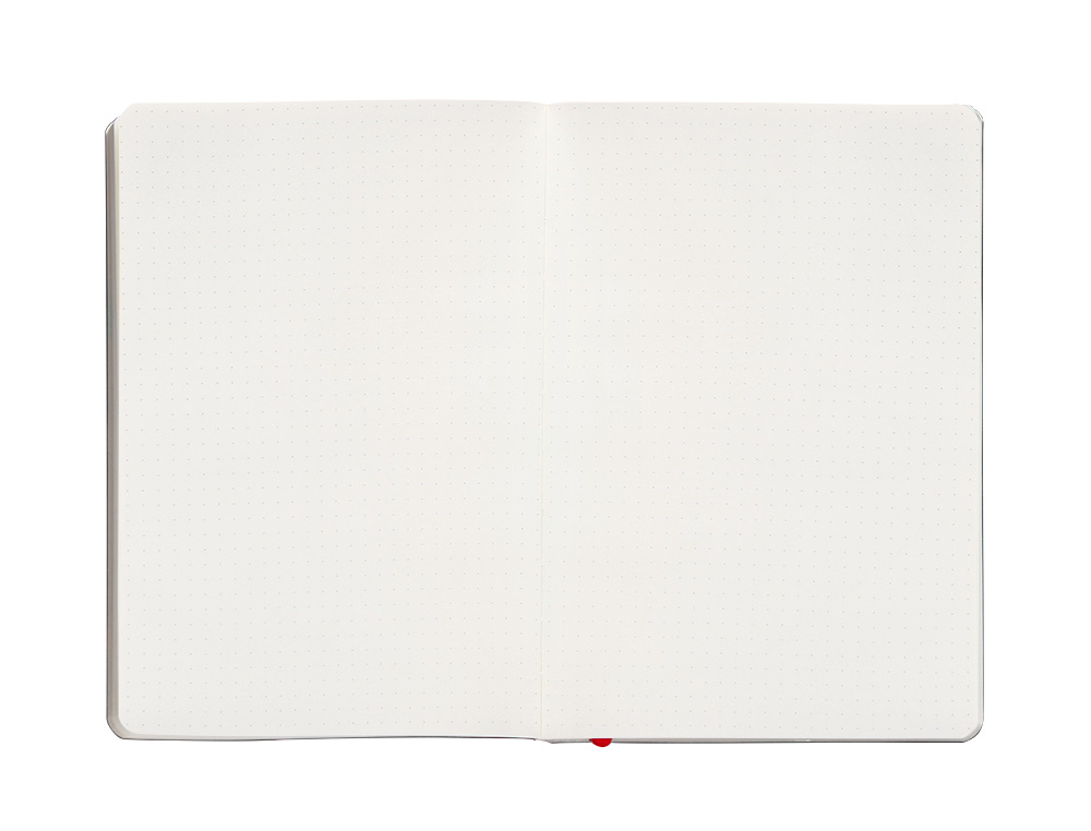 CADERNO COM ELASTICO ANTARTIK NOTES CAPA MOLE A5 PONTILHADO PRETO E VERMELHO 80 FOLHAS 80 GR FSC