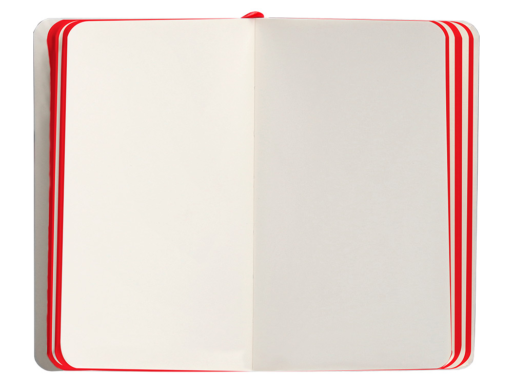 CADERNO COM ELASTICO ANTARTIK NOTES CAPA MOLE A6 LISO PRETO E VERMELHO 100 FOLHAS 80 GR FSC