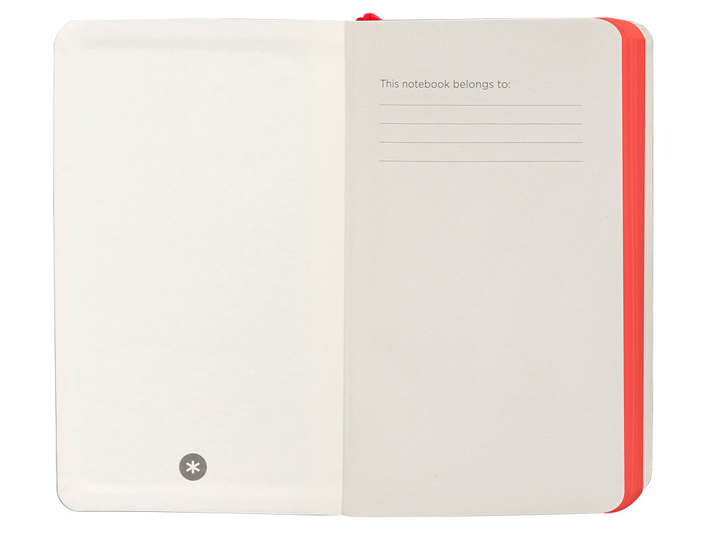CADERNO COM ELASTICO ANTARTIK NOTES CAPA MOLE A6 LISO PRETO E VERMELHO 100 FOLHAS 80 GR FSC