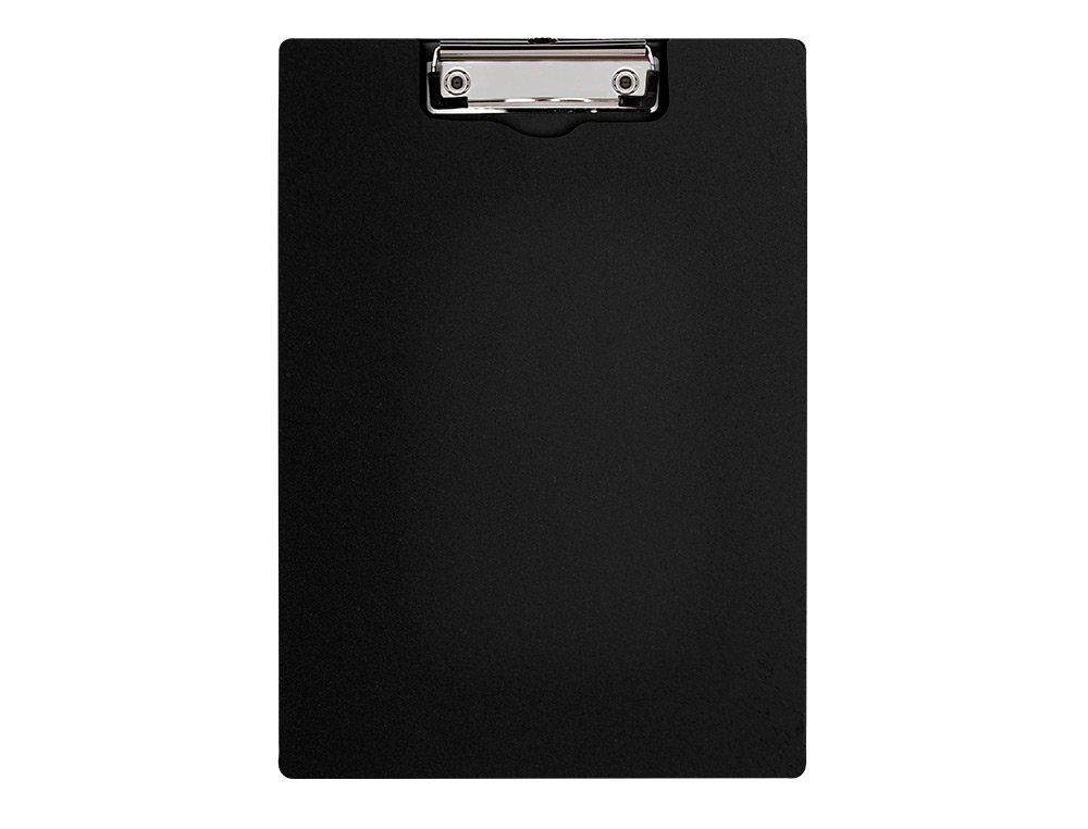 PORTA NOTAS Q-CONNECT COM MOLA MINICLIP SUPERIOR DIN A4 PLASTICO 50% RECICLADO PRETO ESPESSURA 2,1 MM