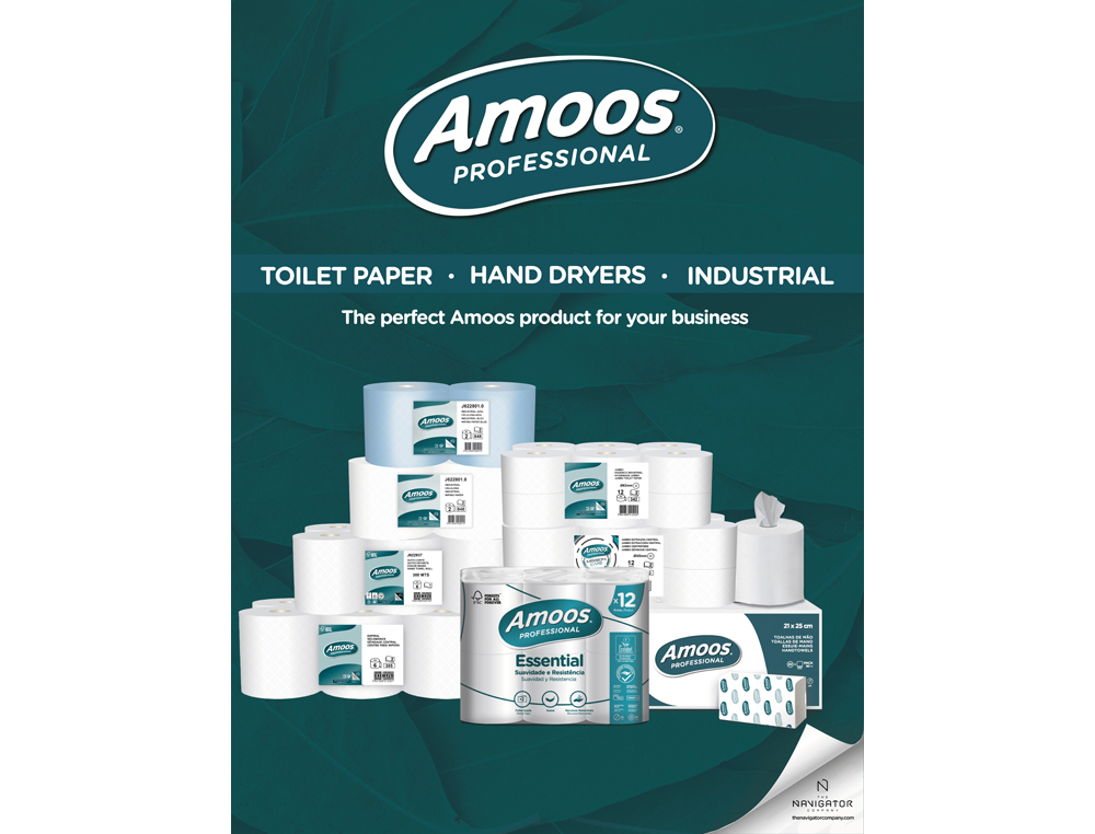 PAPEL SECA MAOS AMOOS PROFISSIONAL 2 FOLHAS 32 GR PACK DE 6 ROLOS
