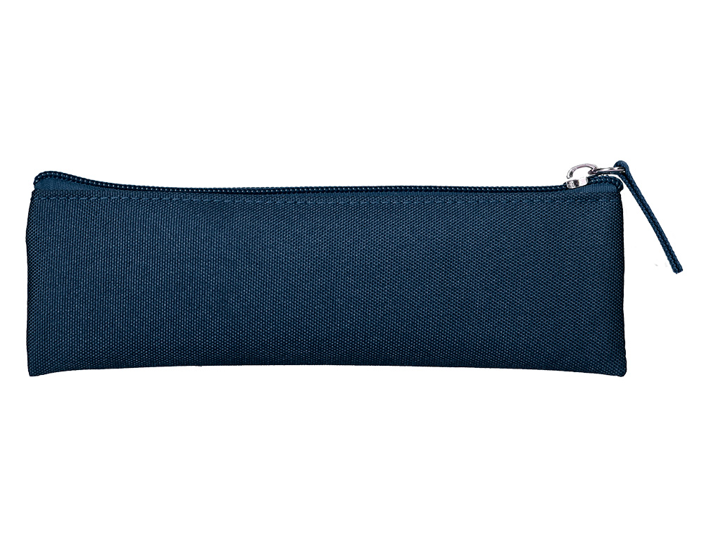 ESTOJO ESCOLAR LIDERPAPEL PLANO ESTREITO UM FECHO 200X60 MM AZUL MARINHO