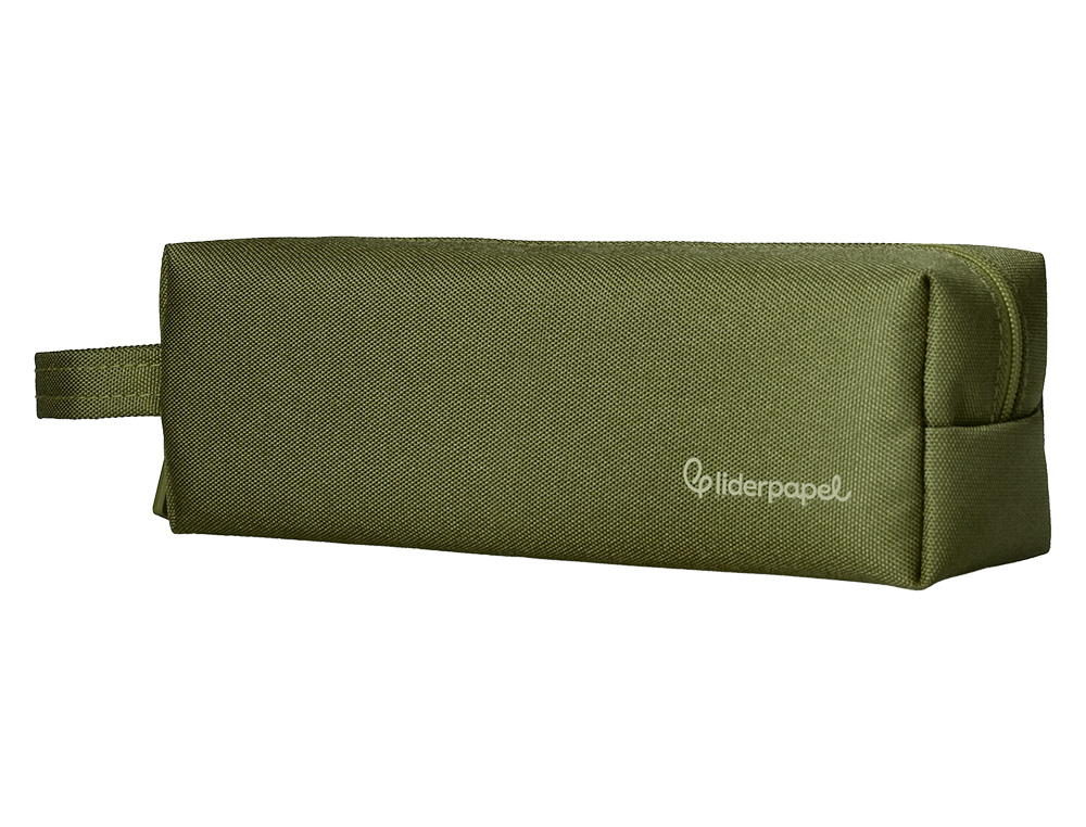 ESTOJO ESCOLAR LIDERPAPEL RETANGULAR COM ASA 210X70 MM CREME