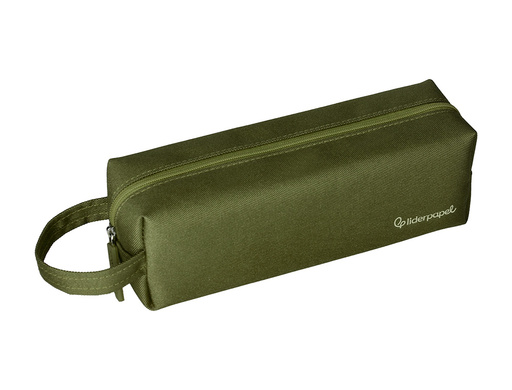 ESTOJO ESCOLAR LIDERPAPEL RETANGULAR COM ASA 210X70 MM CREME