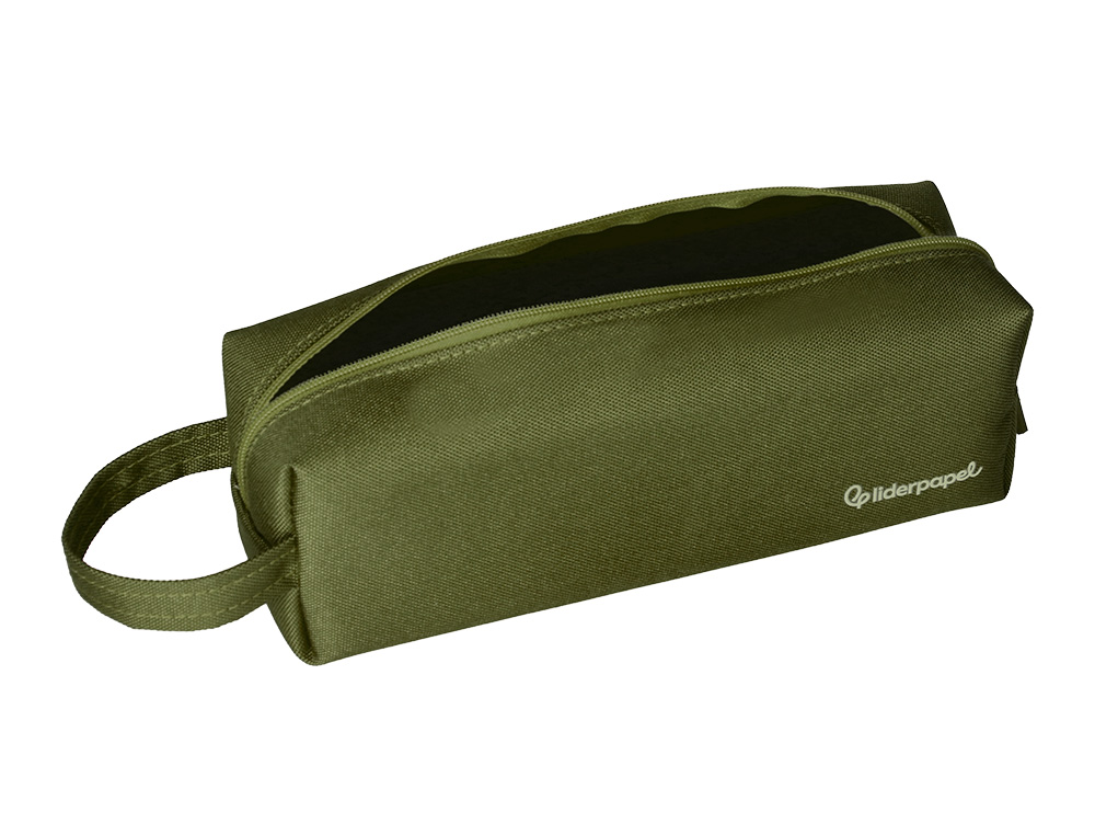 ESTOJO ESCOLAR LIDERPAPEL RETANGULAR COM ASA 210X70 MM CREME