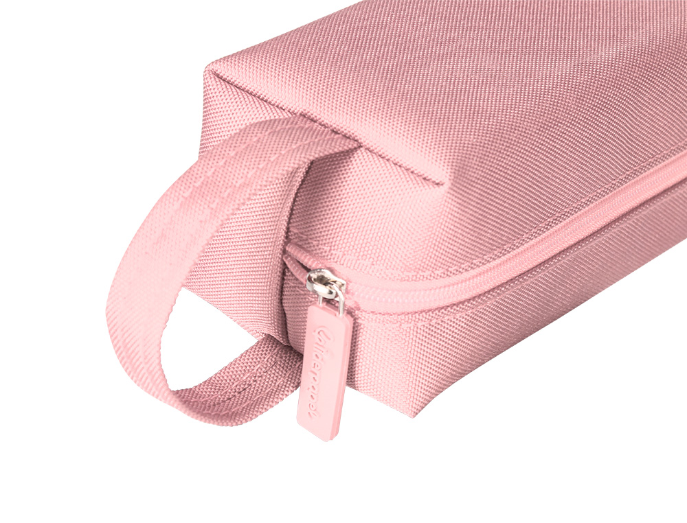 ESTOJO ESCOLAR LIDERPAPEL CLASSIC RETANGULAR COM ASA 210X70 MM ROSA