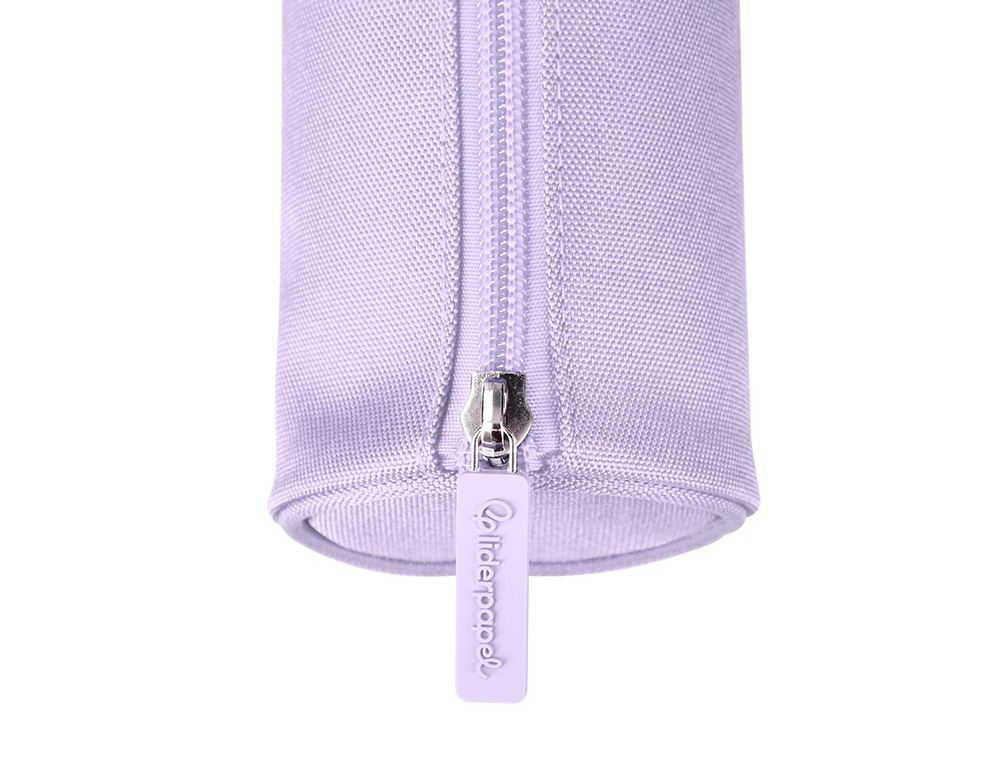 ESTOJO ESCOLAR LIDERPAPEL CILINDRICO LARGO 210X70 MM LILAS