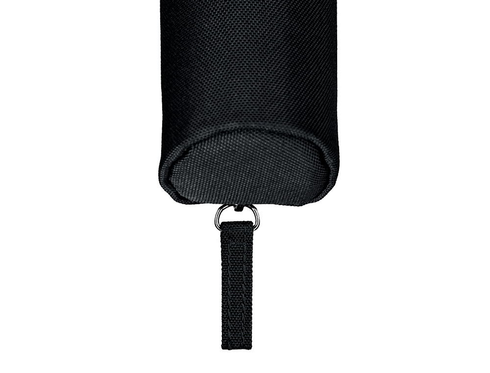ESTOJO ESCOLAR LIDERPAPEL CILINDRICO ESTREITO 220X45 MM PRETO