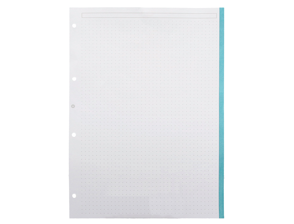 RECARGA LIDERPAPEL ANTARTIK DOTS A4 100 FOLHAS 90 GR PONTILHADO 4 FUROS BANDAS DE 5 CORES